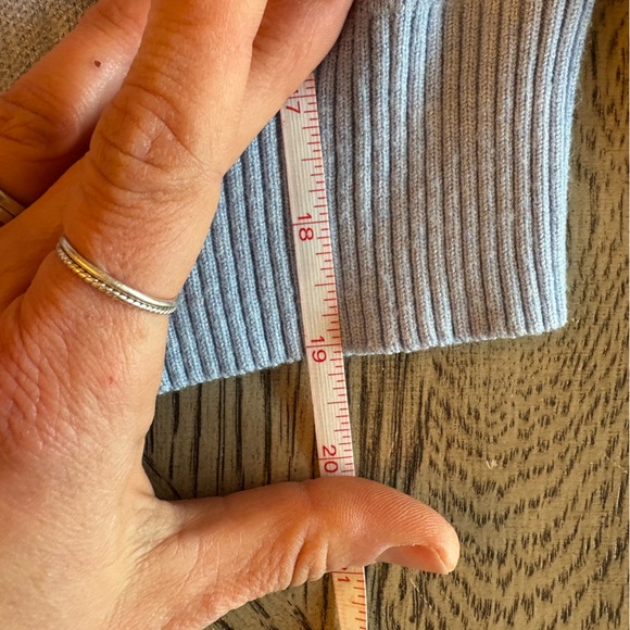 No Boundaries Baby Blue Sweater with Red Cherry Design - Picture 10 of 10